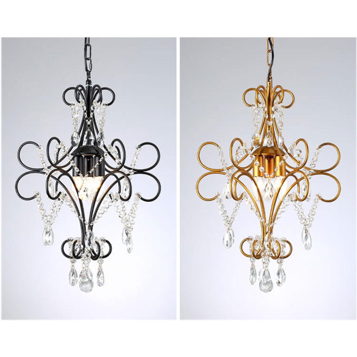 Vintage Luxury Crystal Candle Design 1/3 Light Chandelier - Image 4