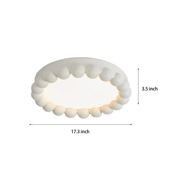 Round Artistic Handmade Three Step Dimming LED Nordic Ceiling Lights - Image 6