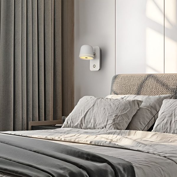 Adjustable Round Stepless Dimming LED Nordic Wall Lamp Wall Sconce Lighting - Image 2