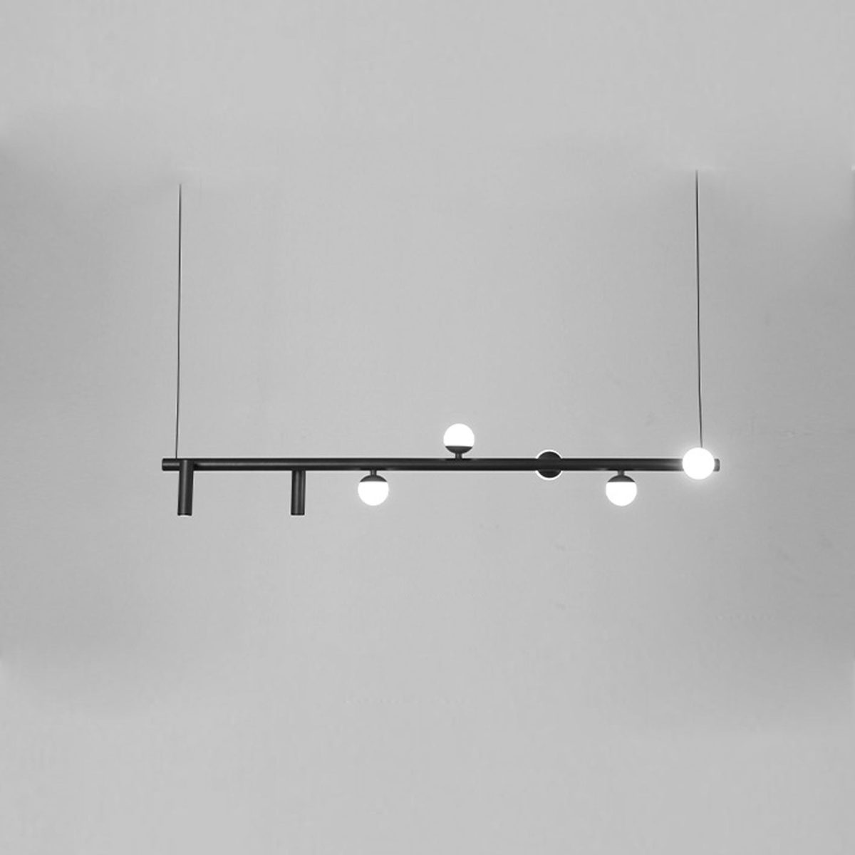Minimalist  Island Light Linear 6/7 Light Acrylic Iron LED Chandelier - Image 8