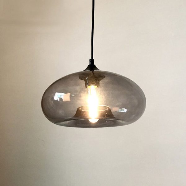 Creative Colored Glass Oval 1-Light Pendant Light - Image 25