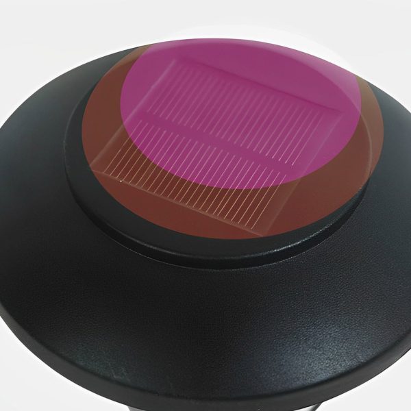 2PCS Waterproof Glass Lampshade LED Intelligent Black Solar Lawn Lamp - Image 9