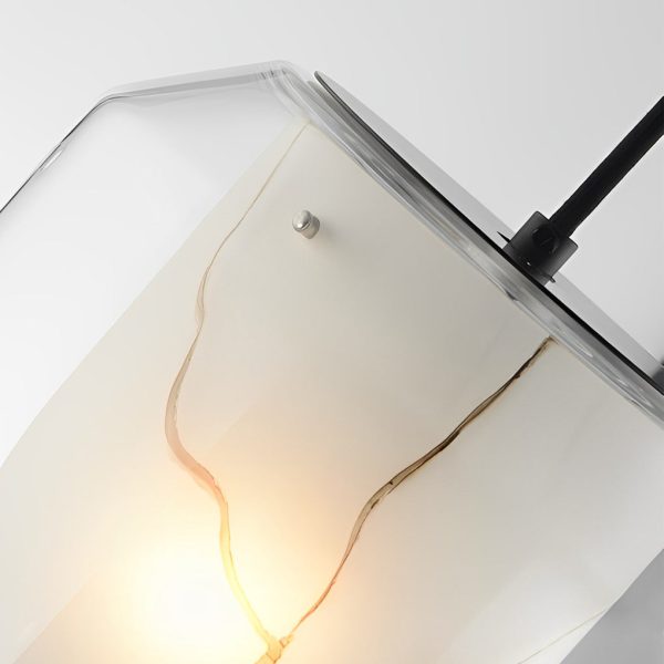 Double Glass Lampshade Creative Metal Post-Modern Pendant Lighting - Image 9