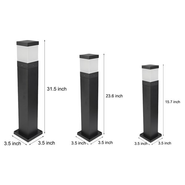 Minimalist Square LED Outdoor Light Modern Lawn Lamp for Elegant Home Exterior - Image 8