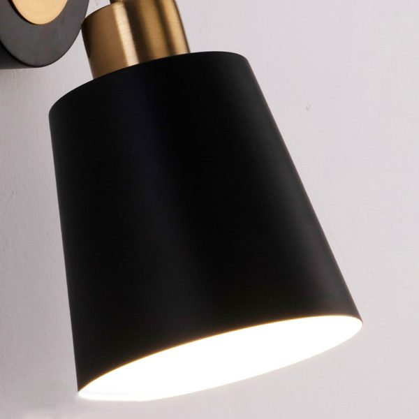 LED 3 Step Dimming Black Nordic Adjustable Wall Sconce Light Wall Lamp - Image 9