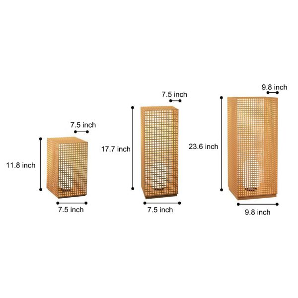 Square Creative Hollow LED Waterproof Gold Modern Solar Pathway Lights - Image 7