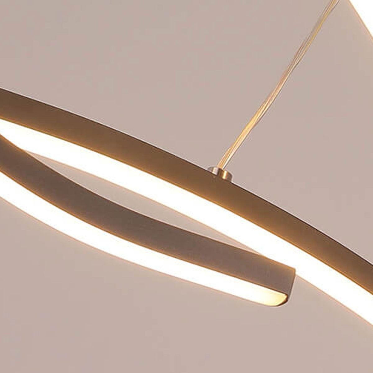 Nordic Creative Long Line Island Light LED Art Chandelier - Image 5