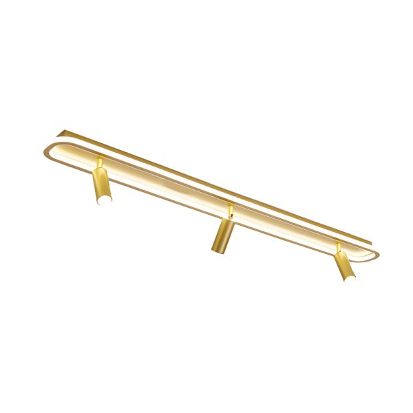 Long Rectangular LED 3 Step Dimming Modern Ceiling Light with Spotlight - Image 22