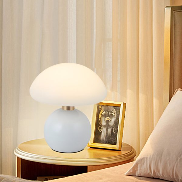Touch Control Acrylic Mushroom Metal Ball Cute Kids Lamp - Image 2