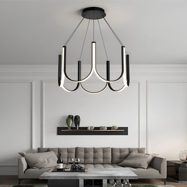 Minimalist 3 Step Dimming LED Nordic Chandelier Hanging Ceiling Lamp - Image 2