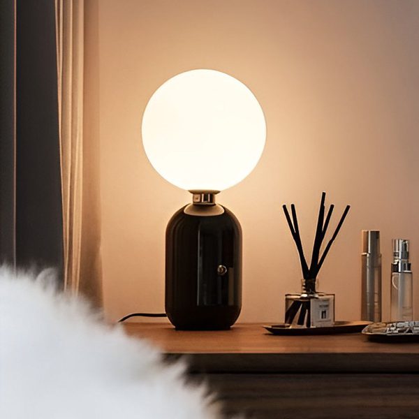Modern Big Glass Global Ball LED Accent Table Lamp - Image 5