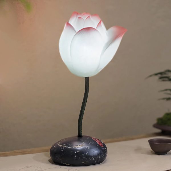 Short Fancy Lotus Aesthestics LED Flower Floor Lamp - Image 9