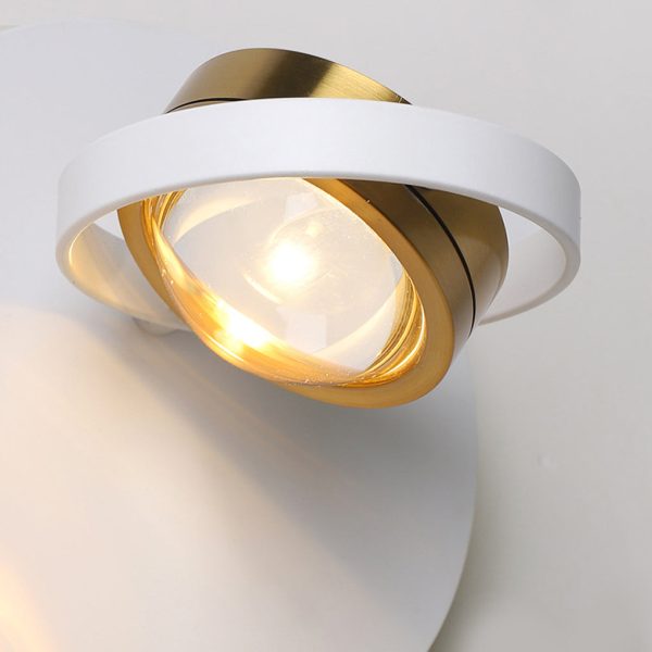 Round Square Creative Free Adjustable Direction Modern Wall Lights Fixture - Image 5