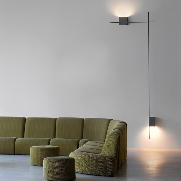 Creative Square Strip Three Step Dimming LED Nordic Wall Sconce Lighting - Image 5