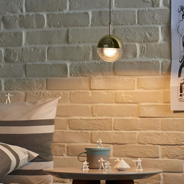 Round Rotating Minimalist Metal Glass Nordic LED Pendant Light Chandelier - Image 10