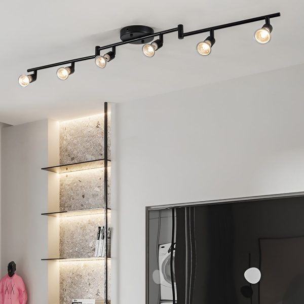 Adjustable Iron GU10 Bulb Black Nordic Ceiling Lights Flush Mount Lighting - Image 4