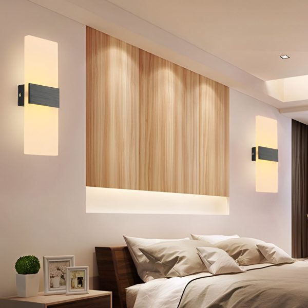 Rectangular Acrylic 6W LED Modern Wall Lamp Wall Sconce Lighting - Image 2