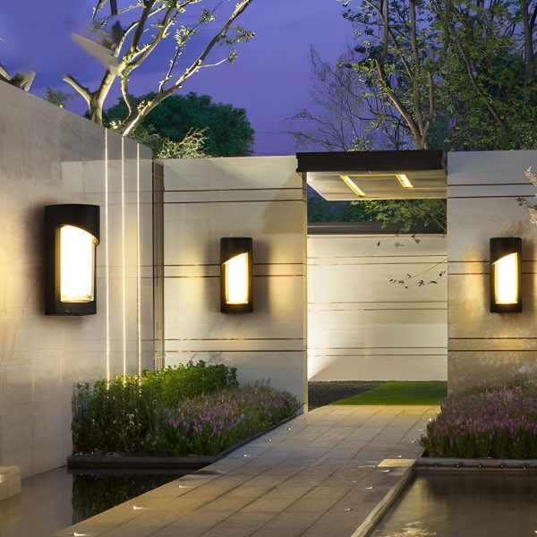 Creative Waterproof LED Black Modern Outdoor Wall Lamp Exterior Lights - Image 5