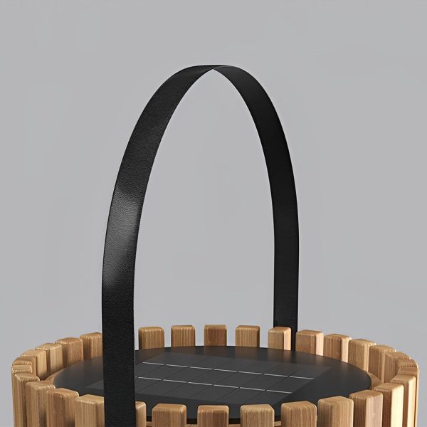 Adjustable Portable Wood LED Waterproof Modern Solar Garden Lights - Image 8