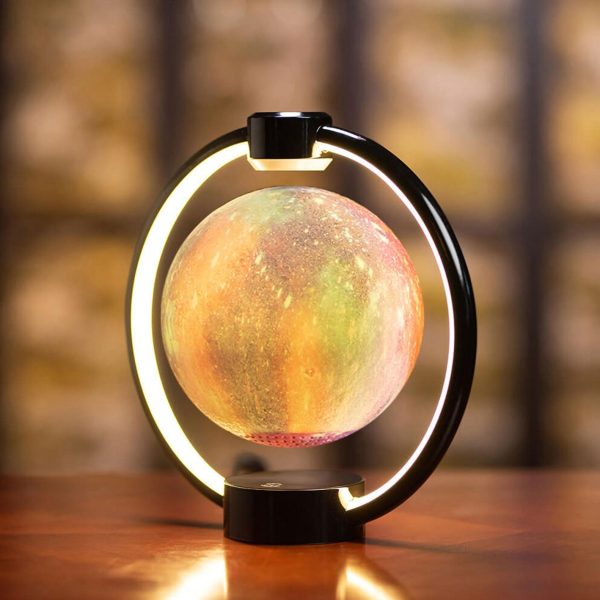 Creative Maglev Moon Design LED Colorful Light Night Light Table Lamp - Image 19