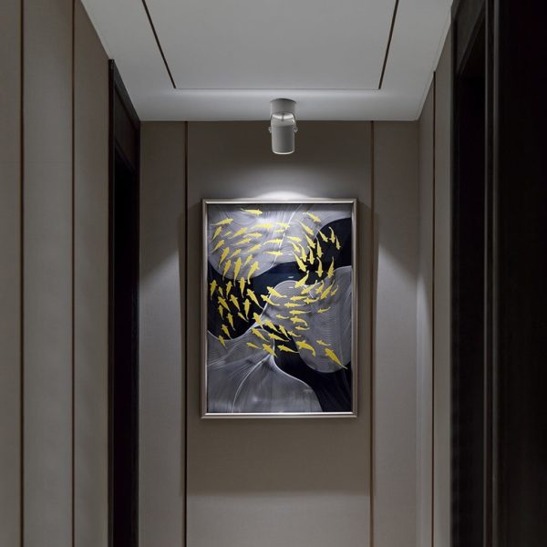 Adjustable Aluminum Round COB Modern Ceiling Mounted Spotlight Downlight - Image 5