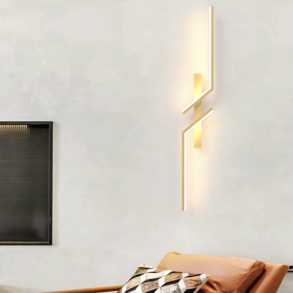 Irregular Symmetrical L Shape Creative LED Minimalist Wall Lamp Sconces Lighting - Image 4