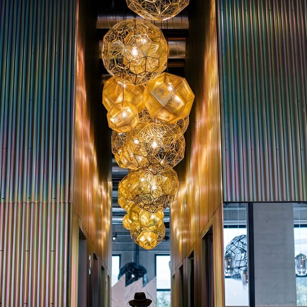 Geometric Spherical Postmodern Dining Room Chandelier Pendant Light - Image 5