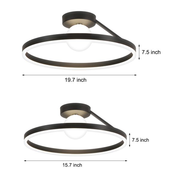 Round Minimalist Ball 3 Step Dimming Creative Modern Ceiling Lights Fixture - Image 7