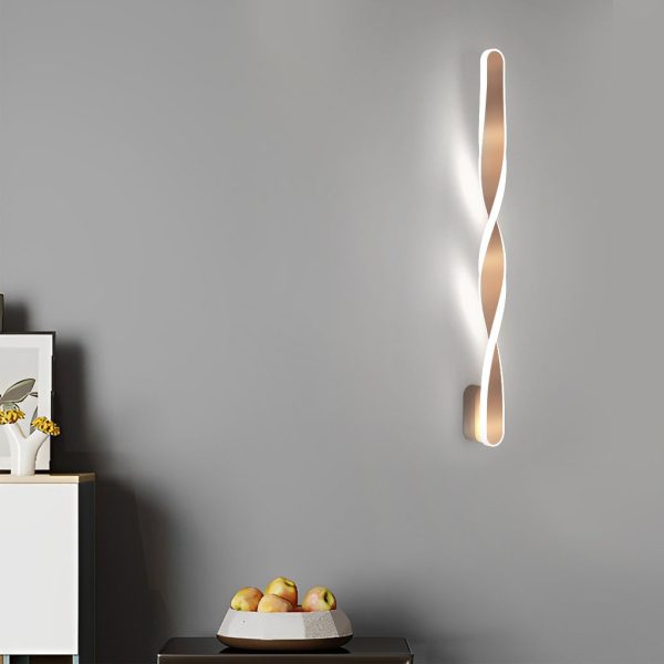 Spiral Long Strip LED 29W Minimalist Ins Wall Lamp Wall Sconce Lighting - Image 4