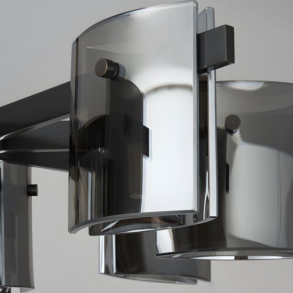 6/8-Light Dimmable Metallic Electroplated Glass Chandelier Lighting - Image 5