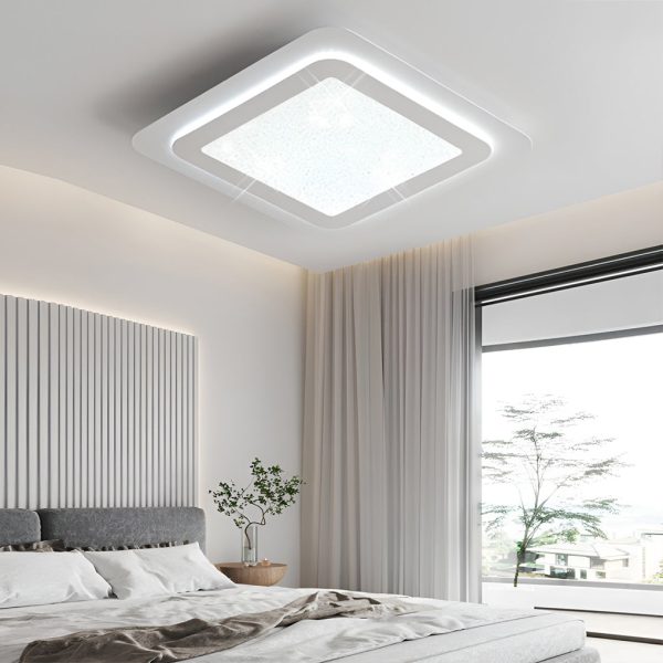 Minimalist Square Circular LED Stepless Dimming Modern Ceiling Lights - Image 3