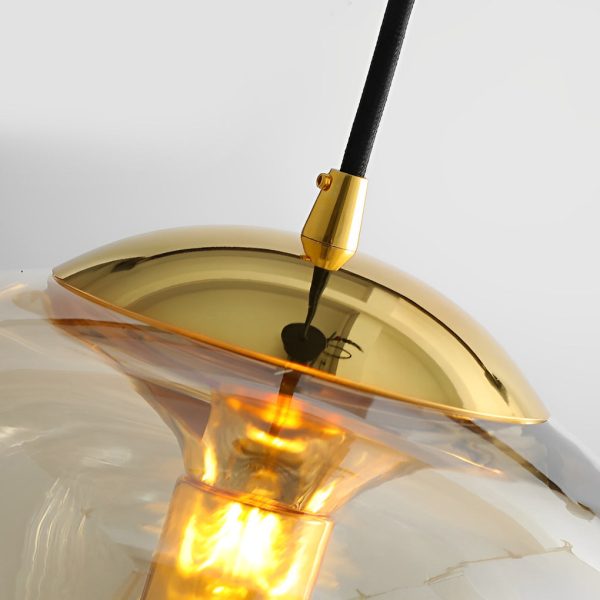 Retro Creative Electroplated Glass LED Modern Pendant Light Hanging Lamp - Image 9