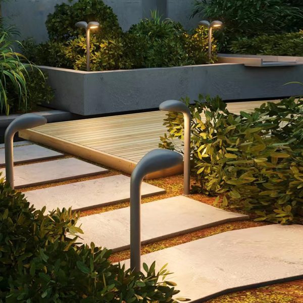 Aluminum 2-Light LED Warm Light Outdoor Landscape Pathway Lights - Image 4