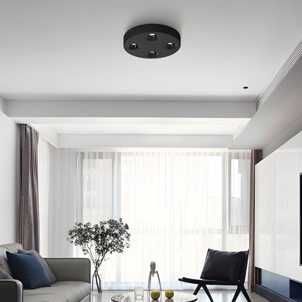 9.1-Inch Peg 4-Light LED Flush Mount Ceiling Light for Bathroom - Image 2