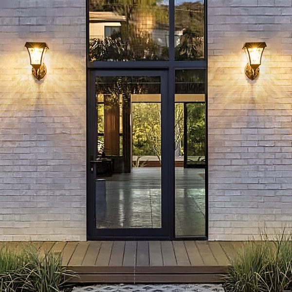 Waterproof LED Smart Touch Switch Modern Outdoor Plug in Wall Sconce Lighting - Image 6