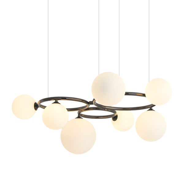 5/7/9-Light Glass Ball Circular Contemporary Chandelier with 3 Step Dimming - Image 30