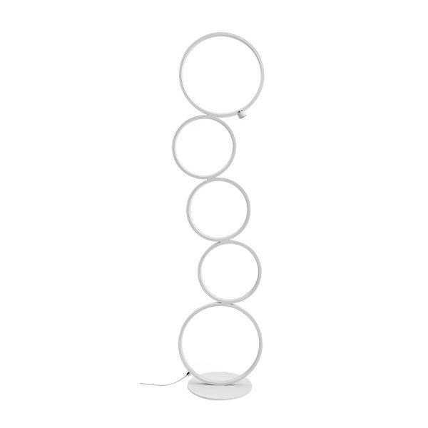 Modern Artistic 5 LED Circles Stack Floor Standing Lamp - Image 9