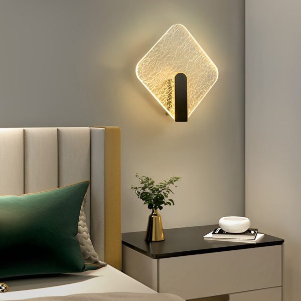Minimalist Round Square LED Creative Modern Wall Lamp Bedside Lights - Image 5