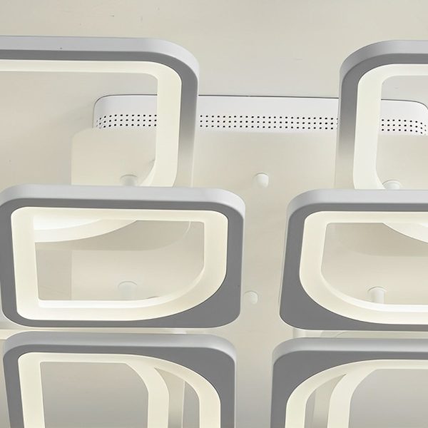 Square Creative Stepless Dimming with Remote Modern Ceiling Light Fixture - Image 6