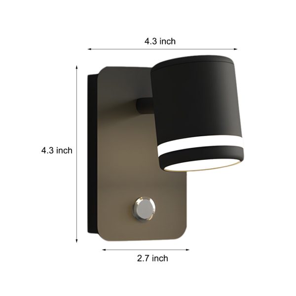 USB Rotatable Magnetic Wall Light Bedside Spotlight - Image 7