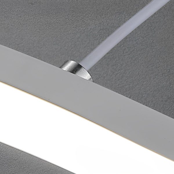 Double Wavy Minimalist LED Creative Modern Chandelier Hanging Ceiling Lamp - Image 7