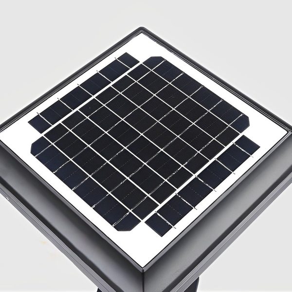 Creative Square LED Waterproof Black Retro Solar Fence Post Lights - Image 9