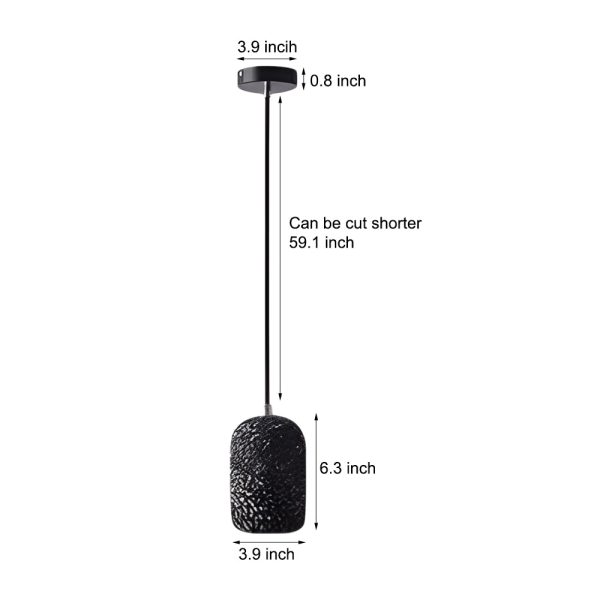 Nordic Cylinder Cement Pendant Light LED Hanging Lamp Kitchen Island Hanging Light for Dining Room - Image 6