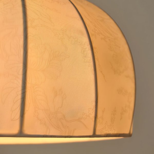 Retro Brass Dome Fabric Table Lamp Pull Chain Bedroom Lamp - Image 7