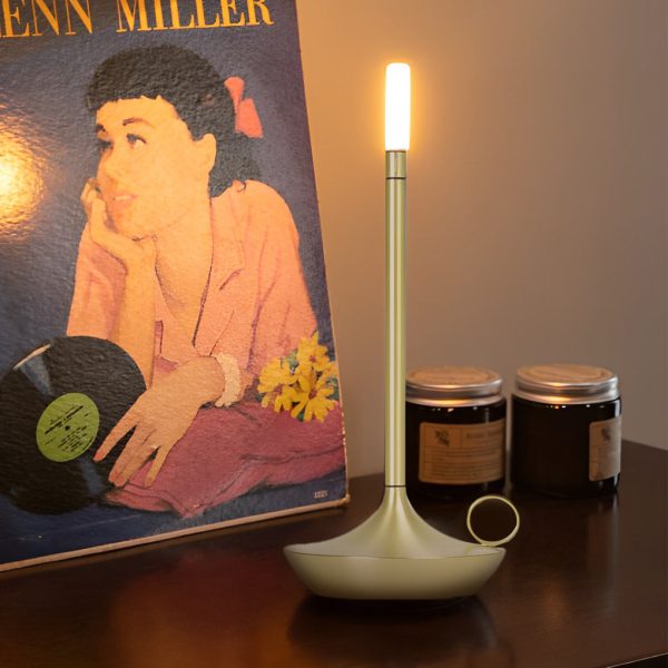 Cordless Portable Candle Wick LED Minimalist Table Lamp - Image 2