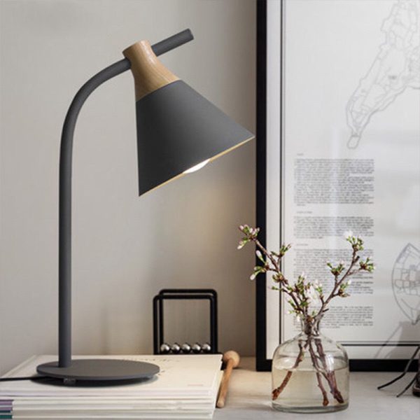 Minimalist Macaron Metal Bell Shade 1-Light Table Lamp - Image 12