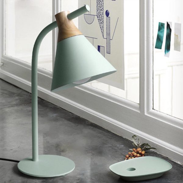 Minimalist Macaron Metal Bell Shade 1-Light Table Lamp - Image 13
