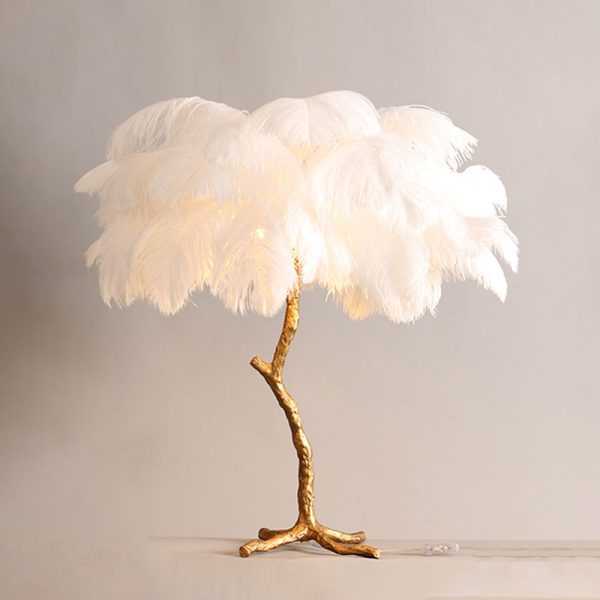 O'Moore Nordic Luxury Unique Ostrich Feather Floor Lamp/Table Lamp - Image 47