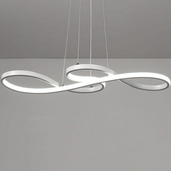 Modern Double-Sided Twist 1-Light LED Chandeliers - Image 12