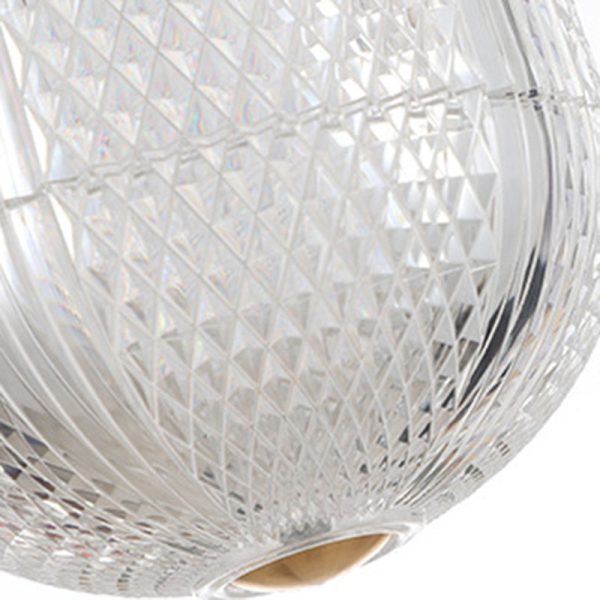Contemporary Retro Wood Aluminum Acrylic Foldable Oval 4-Light Semi-Flush Mount Ceiling Light Island Light For Dining Room - Image 8